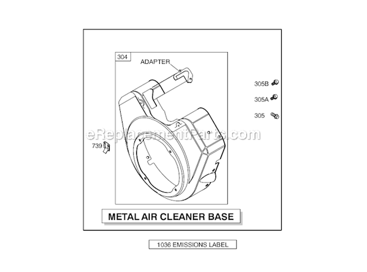 Electric Starter 2 Diagram and Parts List for 351447-1077-E1  Briggs and Stratton Engine